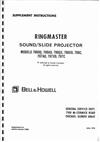 Bell and Howell 796 manual